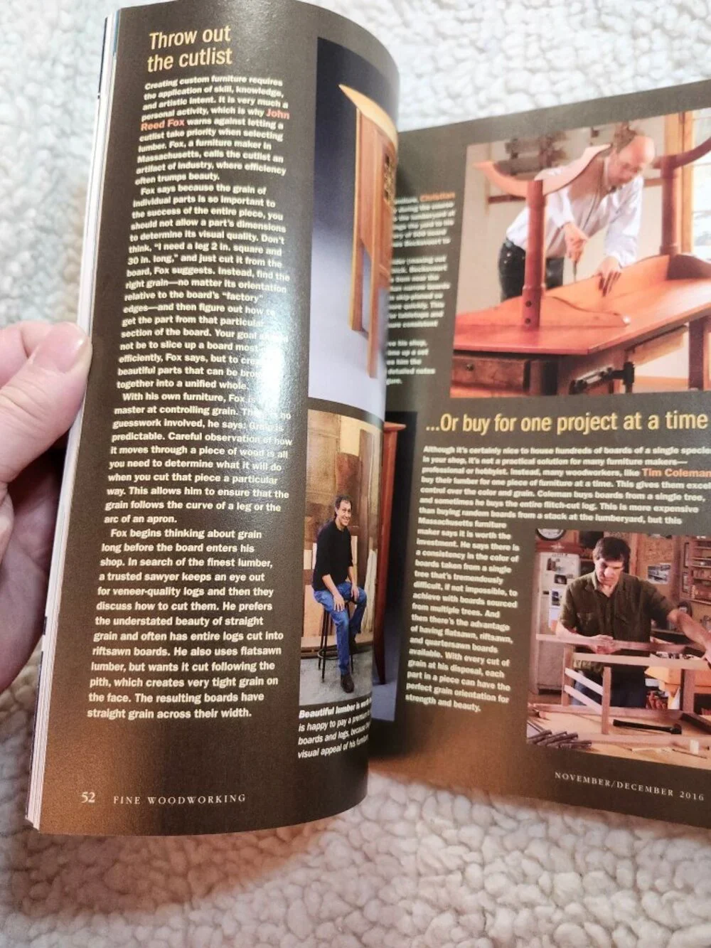 Fine Woodworking Magazine Dec 2016 No 257 Shaker Inspired Standing Desk Issue - Picture 4 of 5